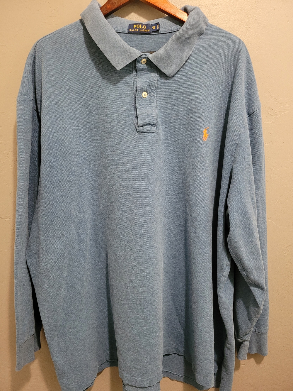 Polo by Ralph Lauren Long-Sleeve Polo Shirt - Slate Blue